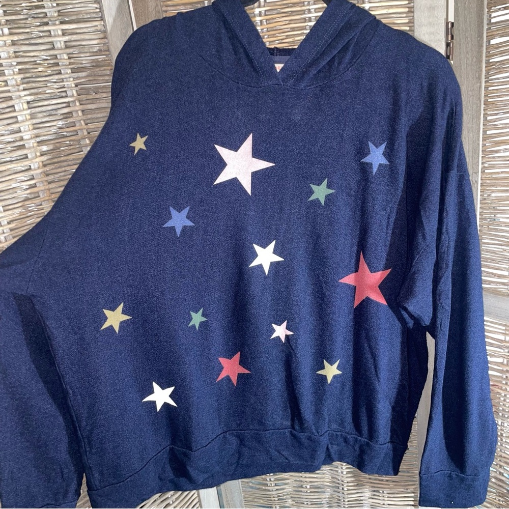 Sundry Multicolor Star Hoodie - Large